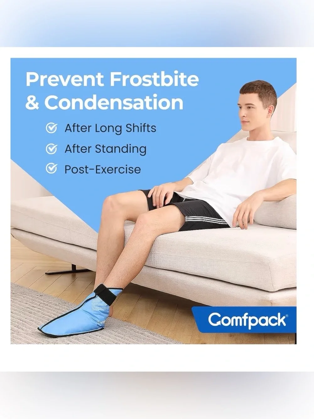 Hot & Cold Therapeutic Foot Ice Pack - Large